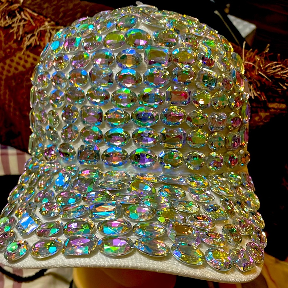 Bling hat white